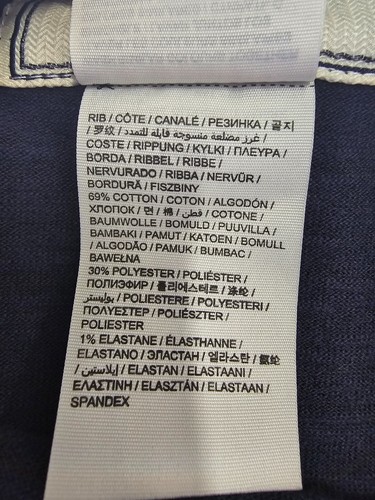 superdry blue long sleeve front foil logo top Size M medium - Picture 5 of 14