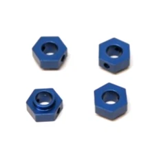 STRC ST8356B Aluminum Hex Adapters (4 pcs) : Traxxas 4Tec 2.0 Blue