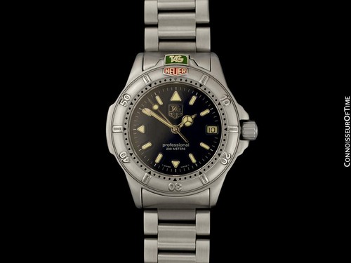 TAG Heuer Professionnel 4000 Hommes Taille Moyenne Acier Inoxydable Watch - Mint - Photo 3 sur 10