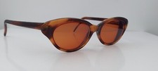 Vintage Giorgio Sant Angelo GSA85 Tortoise Oval Cat-Eyed Sunglasses FRAMES ONLY