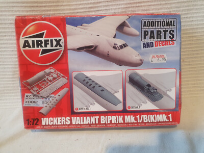 Air Fix Vickers Valiant Zusatzteile + Aufkleber selten 2012 eingestellt