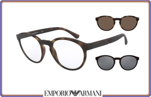 occhiali da vista armani con clip sole