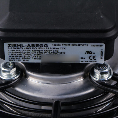 1PC NEW Ziehl-Abegg FN035-4DK.0F.V7P2 FN0354DK0FV7P2 axial