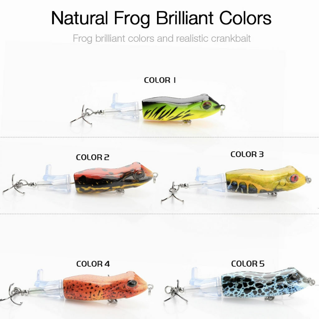 Whopper Plopper Frog Fishing Lure Topwater Floating Crankbait