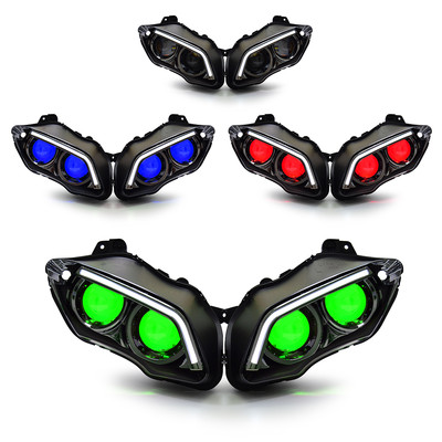 KT Headlight Assembly LED & HID Projector for Yamaha R1 07-08