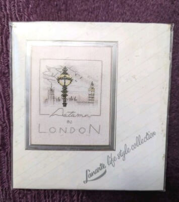 Vintage Lanarte Kreuzstich ''NUR CHART'' London Big Ben House of Parliament
