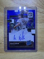 Reiss Knehr 2022 Donruss Optic Baseball Rated Rookie Auto Blue Mojo Prizm /99