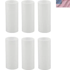 Replace Old Candle Sleeves with 6 Elegant 3-Inch White Covers for Chandeliers