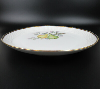 Hutschenreuther Porzellan Schale Obstschale Früchtedekor Obstdekor um1920 30,5cm