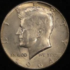 1964 Silver Kennedy Half Dollar - UNC/AU - Lustrous