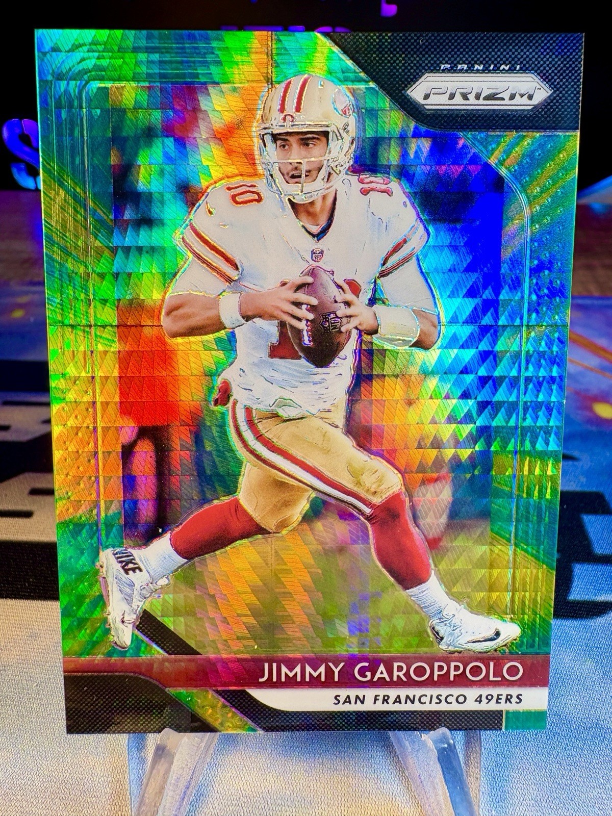 2018 Jimmy Garoppolo Panini Prizm Hyper Prizm /275 #25 San Francisco 49ers