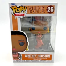 Funko POP! Icons WHITNEY HOUSTON (Eponymous Debut Album) #25 with Box Protector
