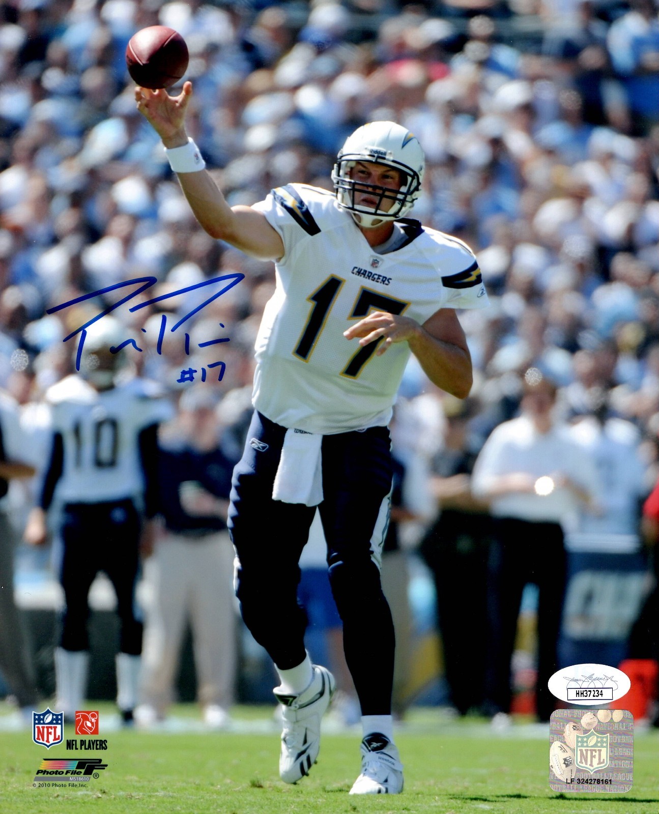Philip Rivers Autographed Signed San Diego Chargers 8x10 Color Photo - JSA Authentication 