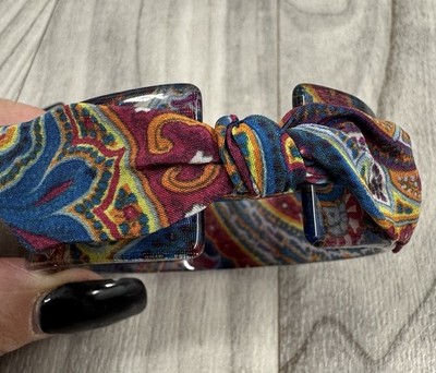 ETRO MADE IN ITALY ACRYLIC BRACELET PAISLEY