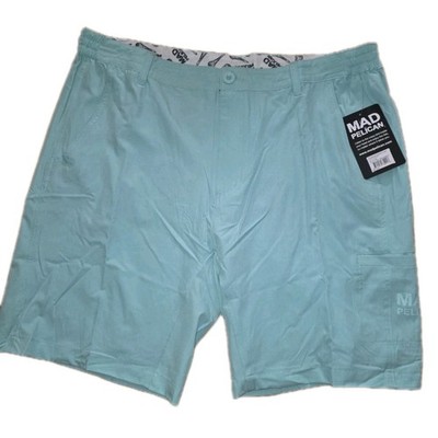 NWT Mad Pelican Donnie's Walking Shorts ''You Wish'' Aruba Blue Mens Size 2X Cargo