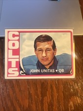 Johnny Unitas 1972 Topps Football #165 HOF EX Range Baltimore Indianapolis Colts