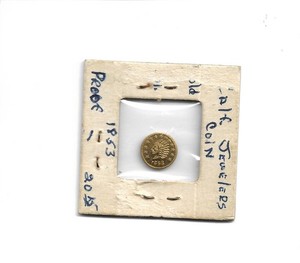 1856 CALIFORNIA GOLD TOKEN INDIAN ON FRONT/BEAR ON BACK  ~ wow!
