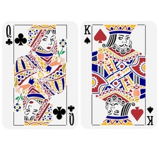 FINGERINSPIRE 2 pcs Playing Cards Painting Stencil 2 Pcs