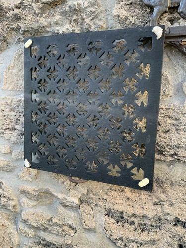 Antik Lüftungsgitter GussEisen Ofen Kamin Mit Markierung - Bild 6 von 8