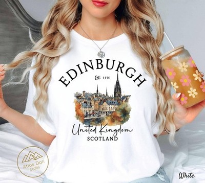 Edinburgh Unisex Shirt Travel Gift Scotland Trip Souvenir Tee