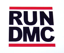 RUN DMC Logo Die Cut Sticker Decal Music Band Rock Hip-Hop Pop Rap RUN DMC