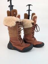 UGG Women's Adirondack Boot Tall III Boot in Chestnut Size 6 Leather/Sheepskin
