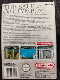 The Battle of Olympus NES CIB EMBALAJE ORIGINAL completo con instrucciones PAL NOE Nintendo