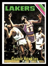 1975 TOPPS CONNIE HAWKINS 195 NRMT BASKETBALL LOS ANGELES LAKERS