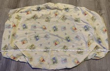 Vintage Disney Winnie the Pooh Eeyore Piglet Fitted Crib Sheet Beige