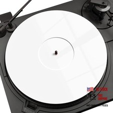 Turntable Mat - Platter Slipmat for 12" Vinyl Vintage Record White Acrylic