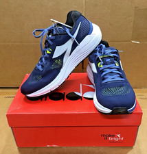 Image of Diadora Mythos Blushield 7 Vortice Blue White Running Shoes Mens 178060 C9803