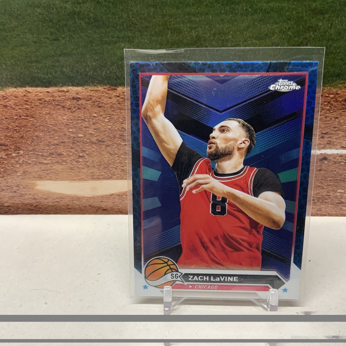 2023-24 Topps Chrome Zach Lavine #55 BLUE Refractor Bulls | eBay