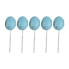 20Pcs Easter Foam Eggs DIY Handicraft Cake Stake Ornament Supplies