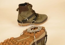 Bremsgrödel / Steighilfe mit entschärfte Spikes Rodel- Schuhspikes Winterwandern