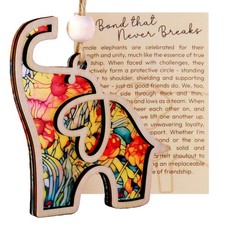 Friendship Elephant Ornament with Gift Card, Best Friend Birthday Gifts for Wome