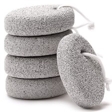 Natural Foot Pumice Stone for Feet, Borogo 5-Pack 1 Count Pack of 1 , 5-pack