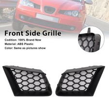 2pcs Honeycomb Front Grille Grill Fit Seat Ibiza Cordoba 6l 2002-2009 Fr