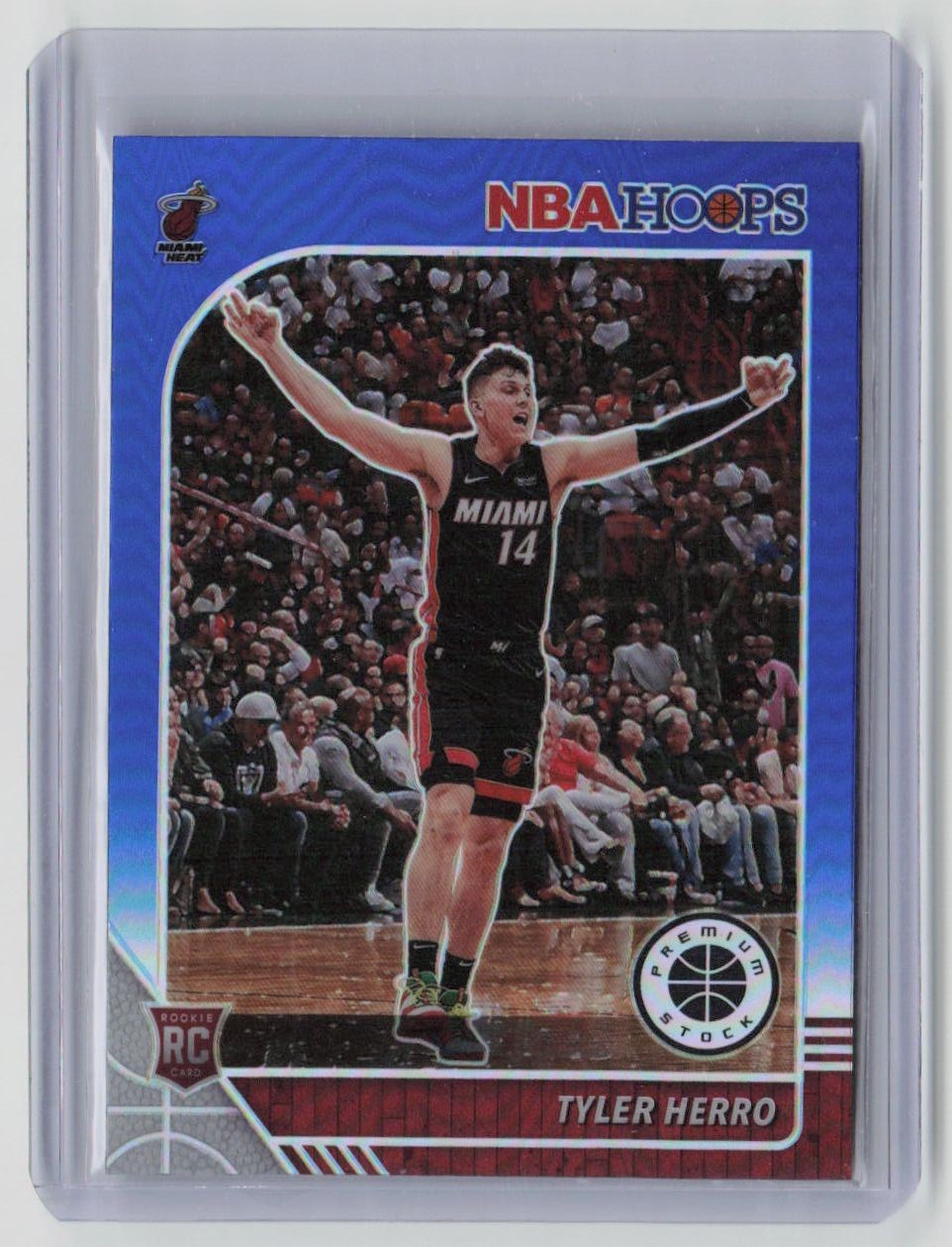 Panini NBA Hoops Premium Stock Blue Prizm Tyler Herro Rookie RC #210 2019-20