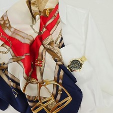 Equestrian Belt 100 Silk Scarf 85CM Man's Business Watch Curated Mix Match