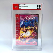 Disney Aladdin Sega Genesis PSA 9.6 B Factory Sealed 1993 Video Game