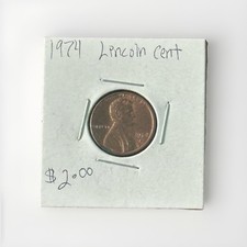 1974-D 1C RD Lincoln Cent