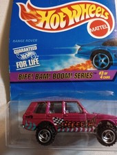 1997 HOT WHEELS  🏁 '98 RANGE ROVER 🏁 Purple W/Screech Tampo🏁 Razor Wheels 