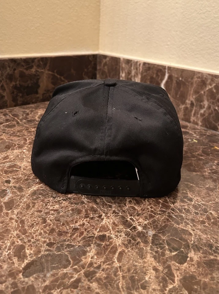 De colección Años 90 American Needle Raiders Negro Nylon SnapBack Foto 2 de 4