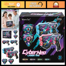 Laser Tag Guns Set of 2 with Vests, Fun Outdoor Game for Kids Teens, Ages 8