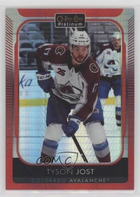2021-22 O-Pee-Chee Platinum Red Prism 190/199 Tyson Jost #146 12ih