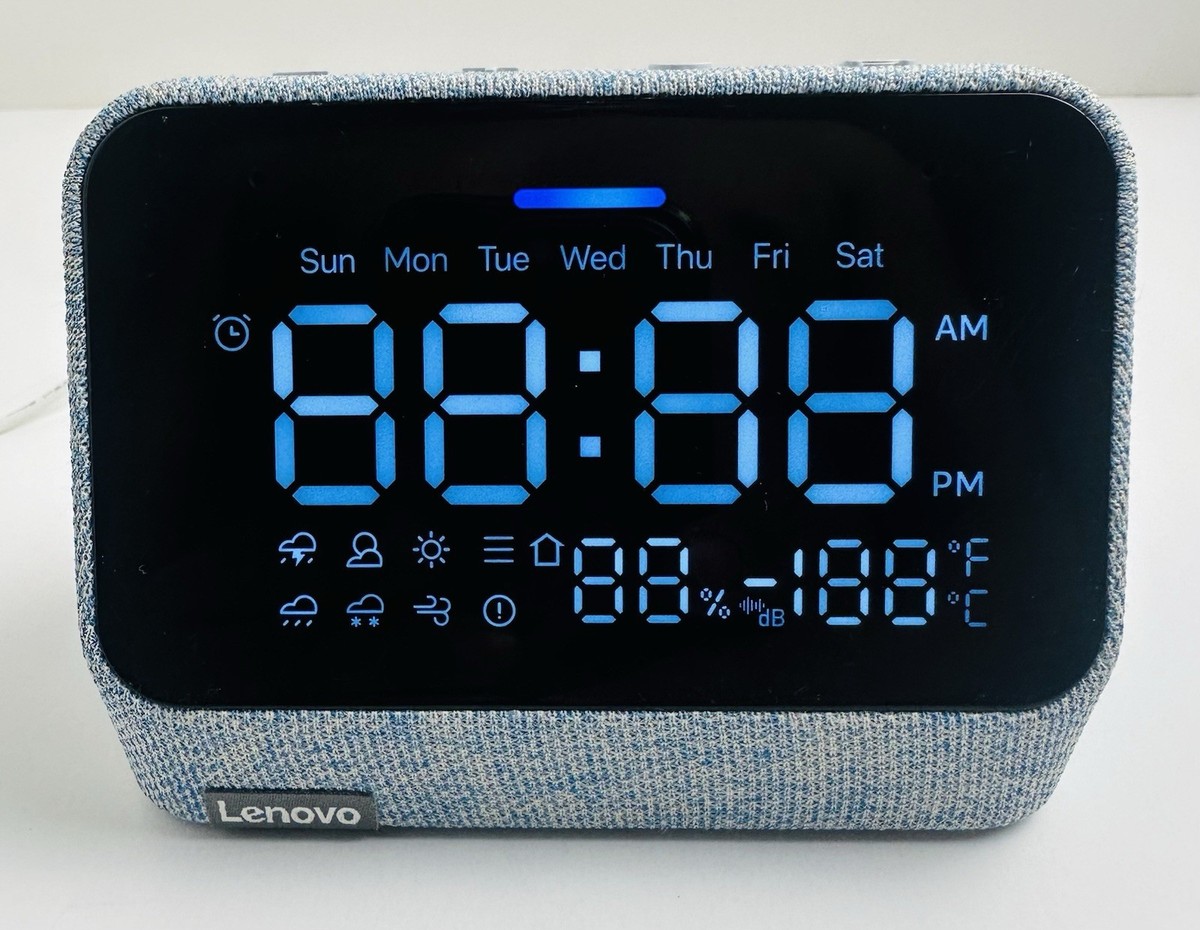 BABYL L FORTH CD サイン付き Lenovo Smart Clock Essential With Alexa Misty Blue CD-4N342Y