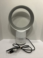 Dyson Air Multiplier AM01 Satin White Silver 10  Table Fan TESTED