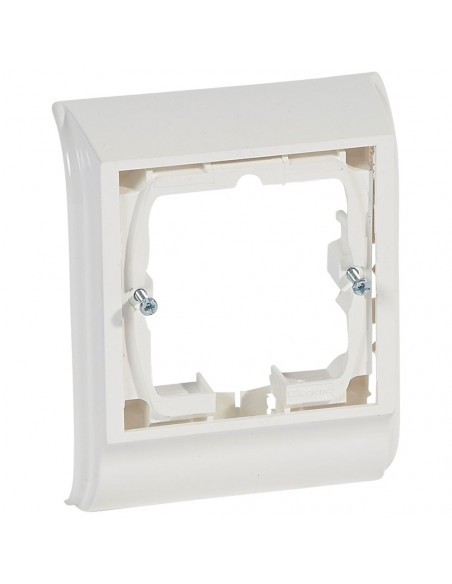 Cadre Mosaic 2 modules pour fixer une prise sur plinthe DLPlus sans percer le mur