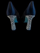 Betsey Johnson Women's SB-Corie Black Rhinestone Heel Sz 9