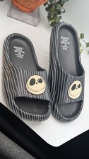Disney Jack Skellington Pinstripe Slide Sandals Nightmare Before Christmas Sz 12